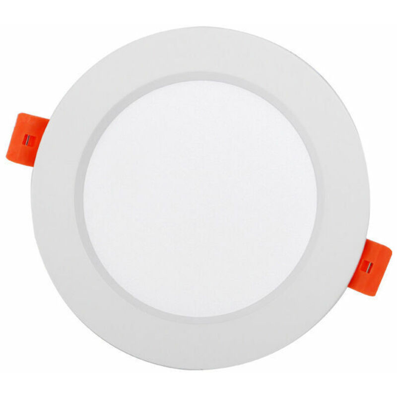 Spot Encastrable LED, Extra Plat, 9W, 220V(V), Éclairage Encastré au Plafond pour Salle de Bain, Salon, Rond, 3000K, Lumière Chaude [Classe