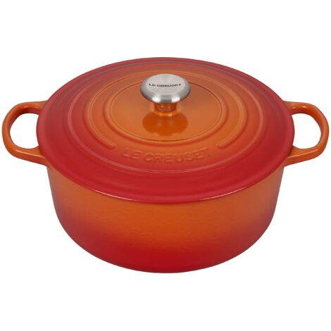 Le Creuset Casseruola Evolution in Ghisa con Coperchio, 28 cm, Arancione