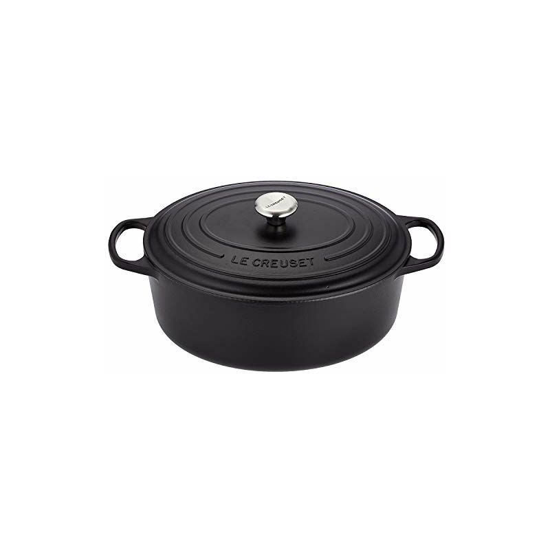 Le Creuset - Cocotte Signature en Fonte Émaillée avec Couvercle, ø 35 cm, Ovale, Comp...