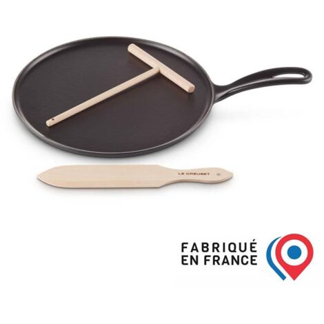 Le Creuset Crepiera Rotonda Ghisa 27 cm Nero