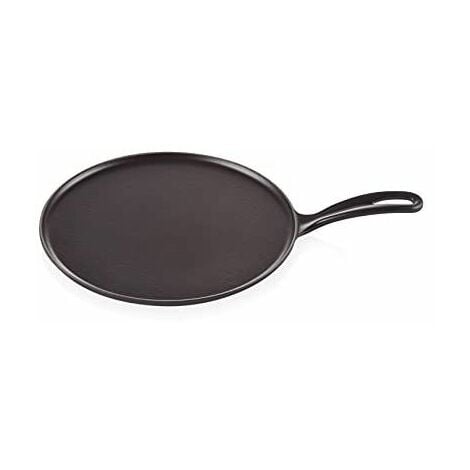 Le Creuset, Crêpière en Fonte Émaillée avec Poignée en Fer, Spatule et Râteau en ...