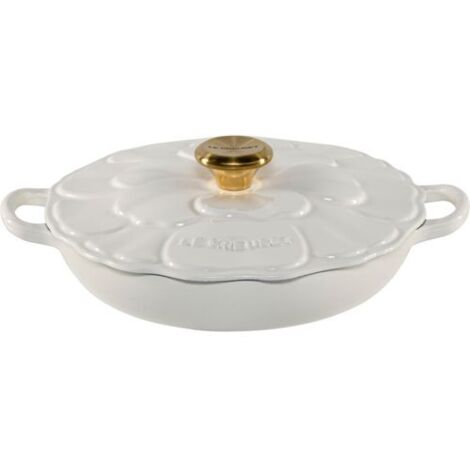 Le Creuset Gourmet-Profitopf Blume 26 cm white