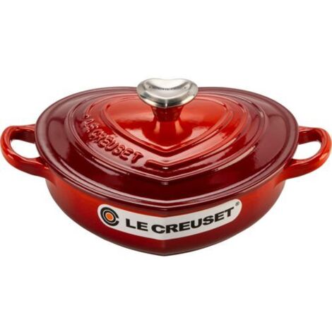 Le Creuset Gourmet-Profitopf Herz 20 cm kirschrot