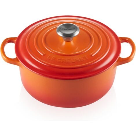 Le Creuset Signature Bräter rund 20 cm ofenrot