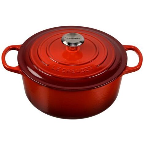 Le Creuset Signature Bräter rund 26 cm kirschrot