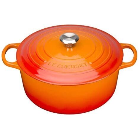 Le Creuset Signature Bräter rund 28 cm ofenrot