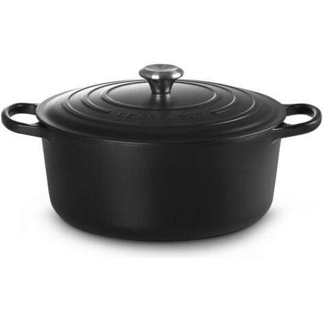 Le Creuset Signature Bräter rund 30 cm schwarz