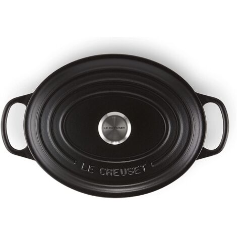Le Creuset Signature Gusseisen- Braeter oval 27cm mattschwarz