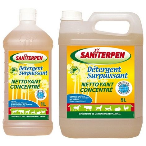 Le détergent saniterpen, surpuissant Désignation : Detergent Surpuissant Conditionnement : 5 litres Saniterpen 4205