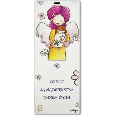 Le Graziose Bild gemalt Spruch Kinder 6x15 cm  Größe: 6x15 cm  Artikelnummer: ES0512409PL