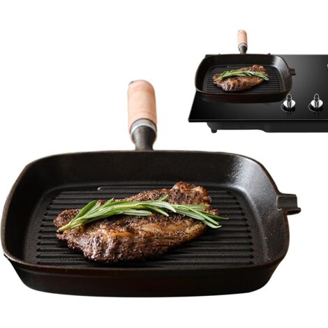 le Grill Po le Steak Carr e pour Camping de Cuisson Portable