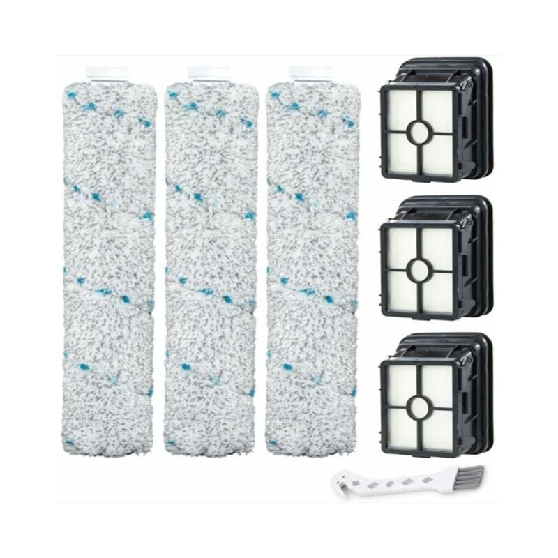 Alovez - Le kit de brosse et de filtre de remplacement 2554A est compatible avec les aspirateurs tout-en-un Bissell CrossWave Wireless Max 2554A,