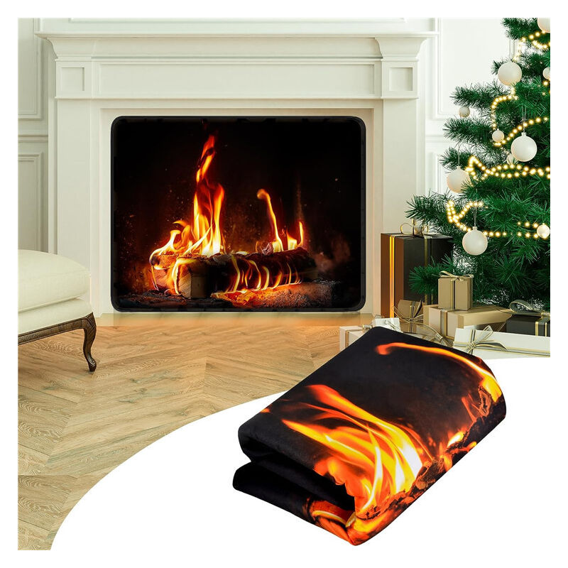 Serbia - Le manteau de cheminée magnétique et la couverture barrière de cheminée peuvent empêcher la perte de chaleur la nuit 86115cm