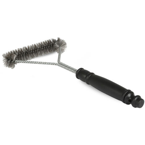 LE MARQUIER Brosse T inox pour nettoyage de barbecue - manche plastique noir