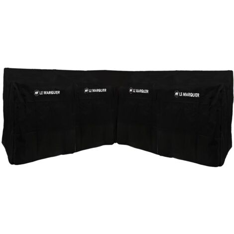Le Marquier – Lot de 5 housses de protection pour cuisine – Housse complète + 3 housses extension + housse angle – Dimensions L235 P235 H110cm