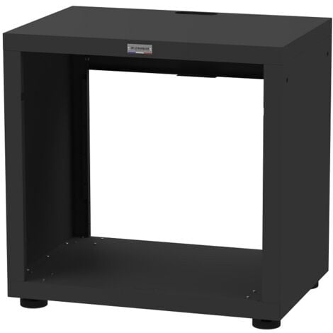 LE MARQUIER - Meuble Barbecue Ouvert, 80 X 55 cm Noir
