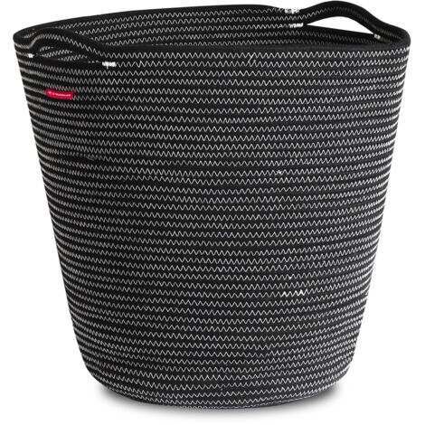 LE MARQUIER - Panier A Bûches Deco Navy Noir