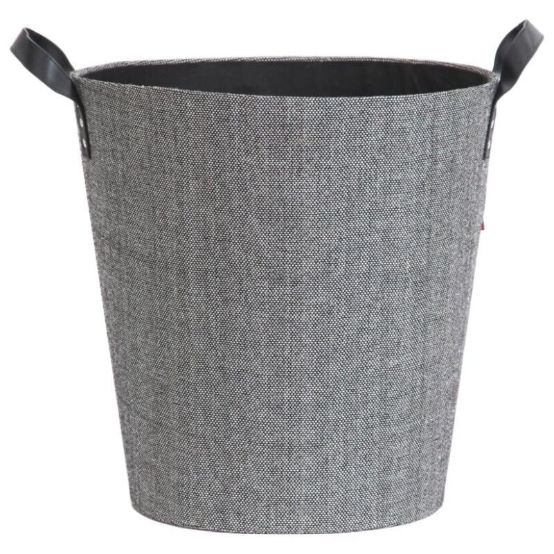 Le Marquier - Panier à bûches et à granulés Dama rond gris