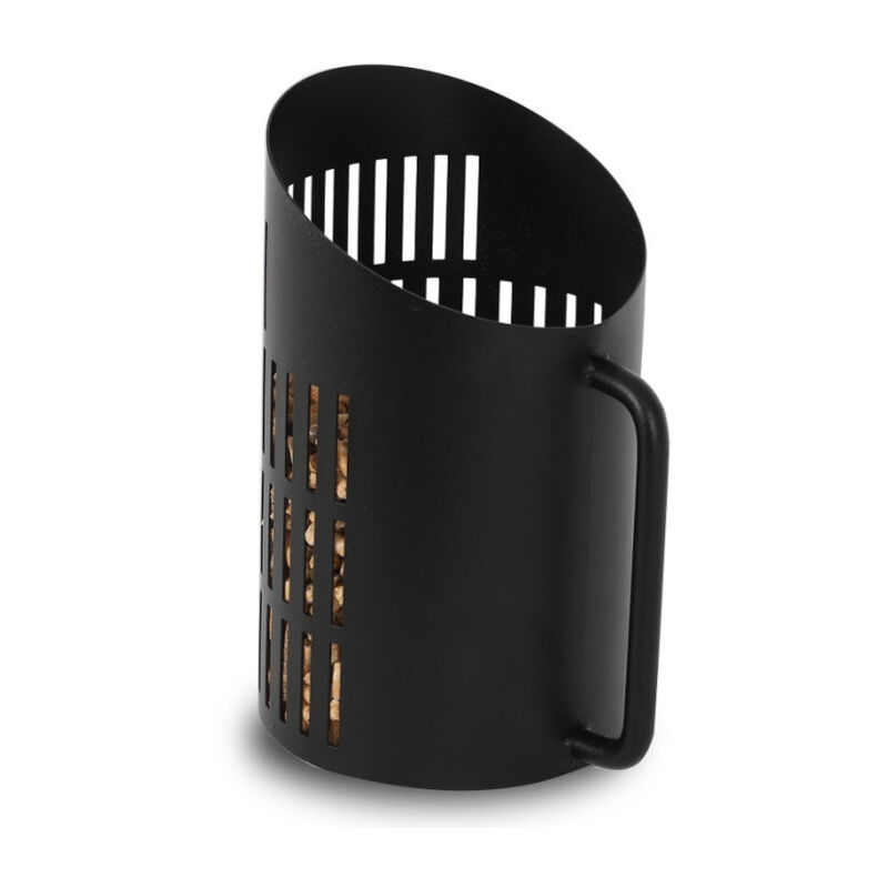 Le Marquier - Pelle à granulés ronde noire 12 cm