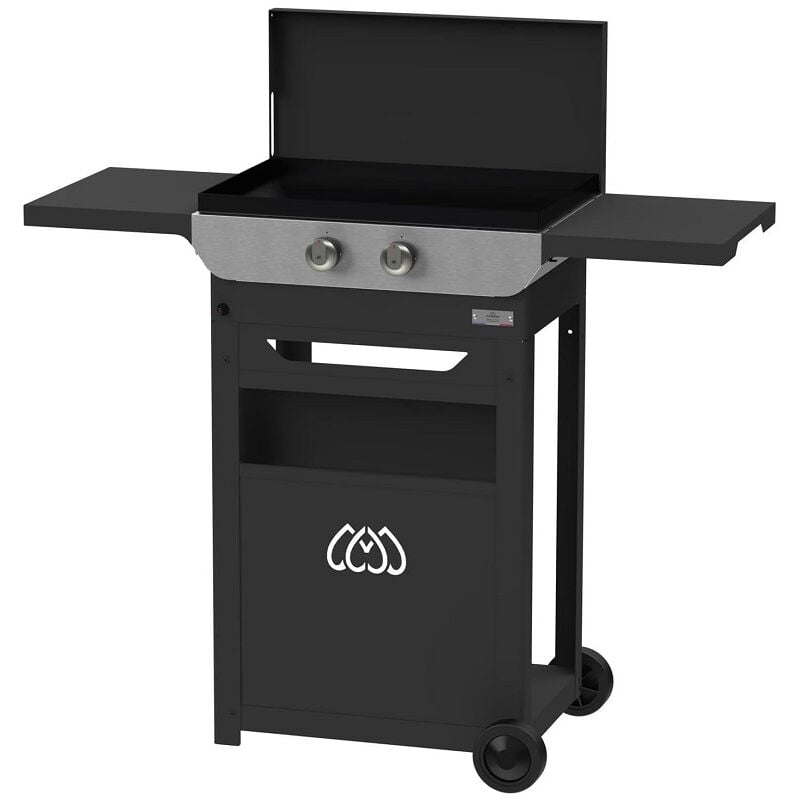 Le Marquier - Plancha électrique Original 260 Duo + Chariot et couvercle