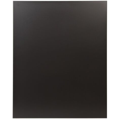 LE MARQUIER - Plaque de Protection Murale Unie Pour Poële - 80x100cm - Acier - Noir - Noir