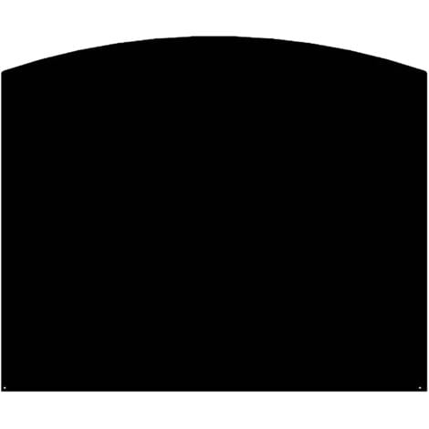 LE MARQUIER - Plaque De Sol Demi-Ronde Noire L120 H100