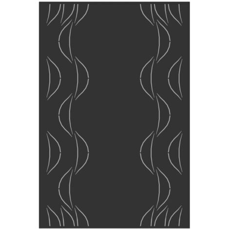 Le Marquier – Plaque murale Eole noire 80x120cm – Acier peint – Protection thermique pour poêles à bois – Installation facile au mur
