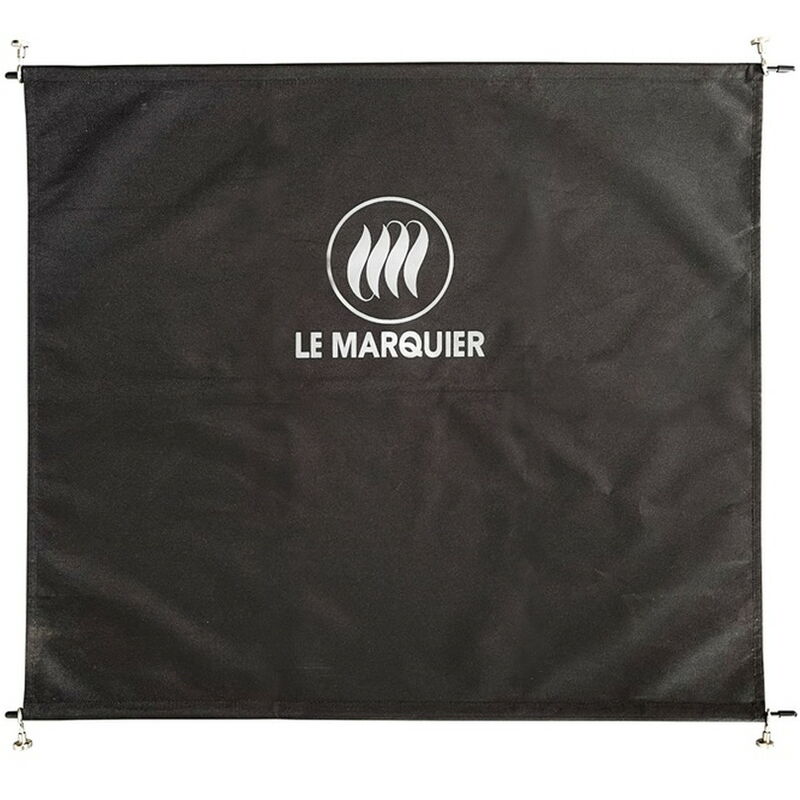 Le Marquier - Rideau universel pour chariot et dessertes en polyester noir
