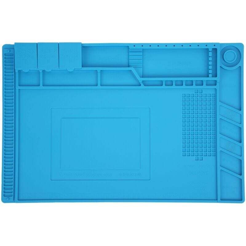 Tapis de Travail en Silicone Magnétique Résistant à la Chaleur pour Soudage et Réparation d'Électronique