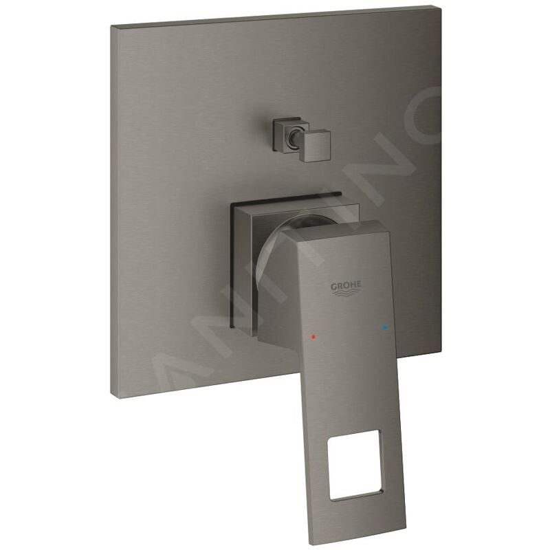 Grohe - Eurocube - Mitigeur encastré pour 2 sorties, Hard Graphite brossé 24062AL0
