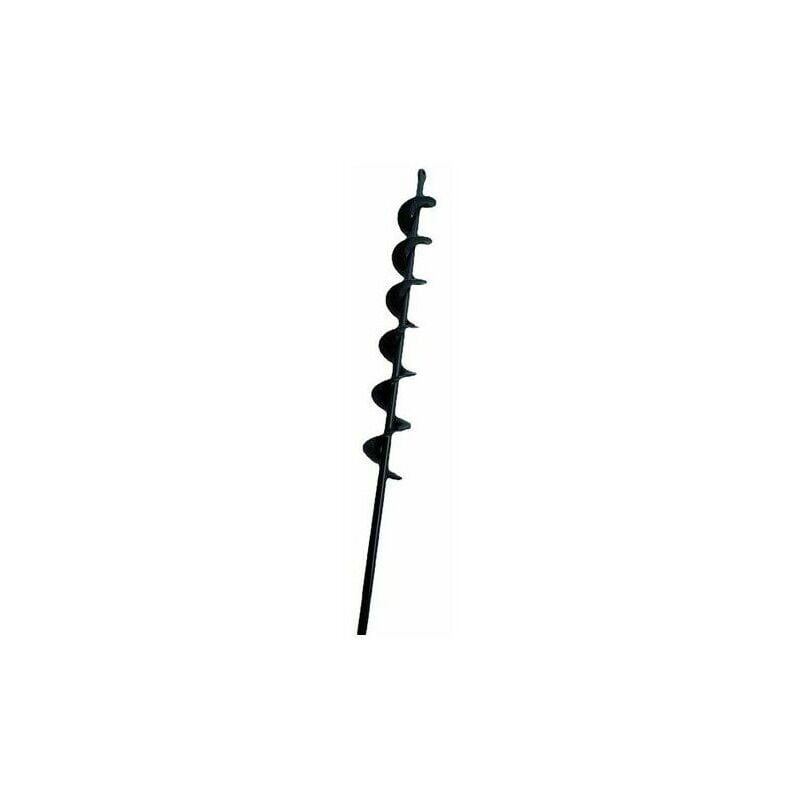 Le noir foret hélicoïdal à tarière pour bêcheur de terre de plantation de jardin 50mm×450mm.