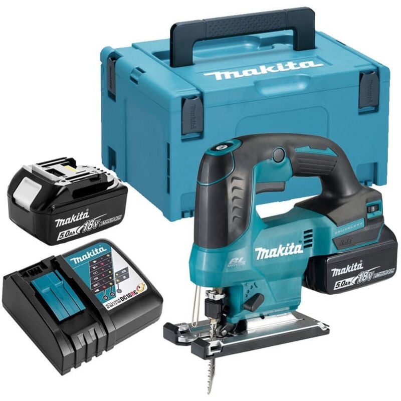 Scie sauteuse Makita DJV184RTJ 18 v Brushless avec deux batteries