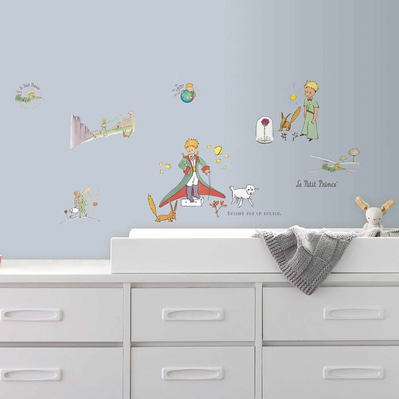 Le petit prince - Stickers repositionnables Le Petit Prince - Multicolore