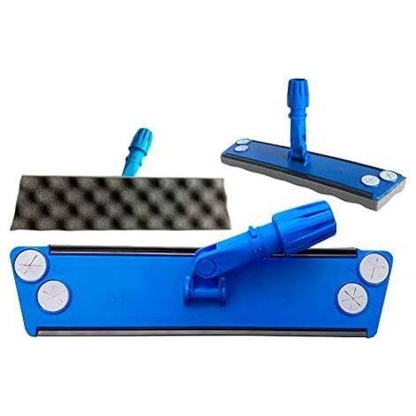 Le Plus De L'Entretien – Balai trapèze 40 cm – Gaze imprégnée pour surfaces variées – Manche ergonomique pour nettoyage efficace