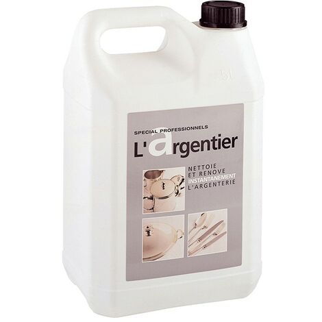 Le Plus De L'Entretien – Nettoyant argentier 5L – Élimine taches et ternissement – Rénovation rapide pour argenterie – Formule efficace