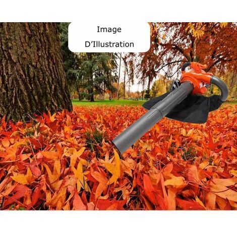 Le Poisson Qui Jardine – Souffleur thermique 1 cv – Cylindrée 26 cm3 – Vitesse 7500 tours/min – Sac de 50 L pour nettoyage efficace des débris