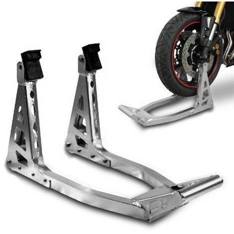 Le Poisson Qui Jardine – Béquille d'atelier avant en aluminium pour motos – Design MotoGP et Superbike – Outil léger pour entretien et stockage