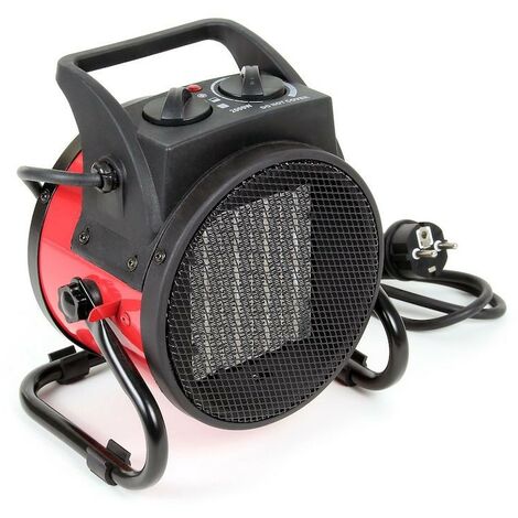 Le Poisson Qui Jardine – Chauffage de chantier électrique 3000W – Pour ateliers, garages et caves – Plage de température 0 à 45°C – Faible niveau sonore 55 dB[A]