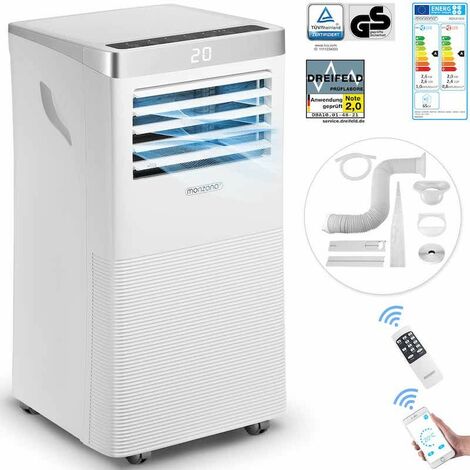 Le Poisson Qui Jardine – Climatiseur mobile silencieux 7000 BTU/h – Débit d'air 360 m³/h – Contrôle par appli et Alexa – Mode nuit ultra-silencieux