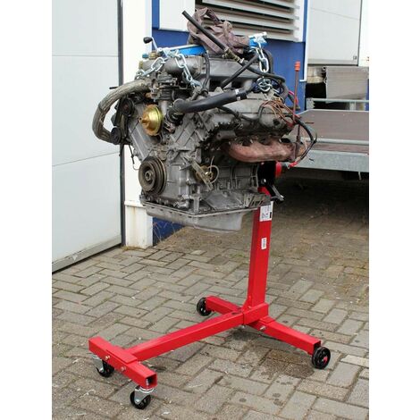 Le Poisson Qui Jardine – Support levage moteur voiture 450kg – Métal robuste – Bras pliables pour manipulation sécurisée – Pour ateliers mécaniques