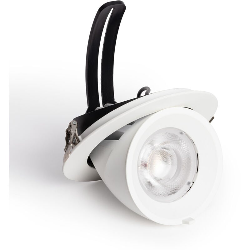 Downlight led 30W Rond Orientable osram cct 120 lm/W lifud Coupe ø 150 mm Sélectionnable (chaud-neutre-froid)