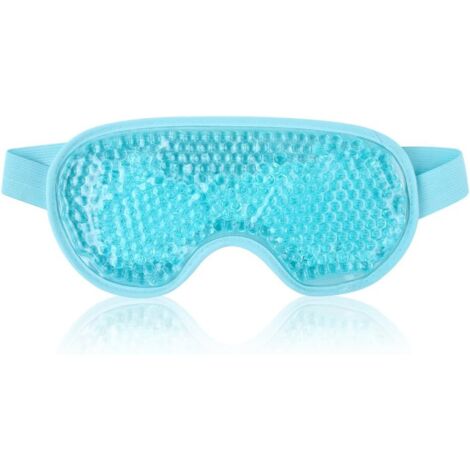 Le refroidissement du masque pour les yeux peut être réutilisé (bleu clair),