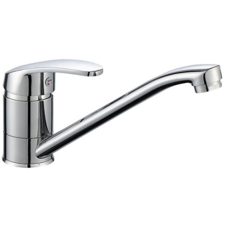 Linghhang - Le robinet d'eau froide et chaude vertical de cuisine à longue bouche peut faire pivoter l'évier du lavabo et le robinet à long cou