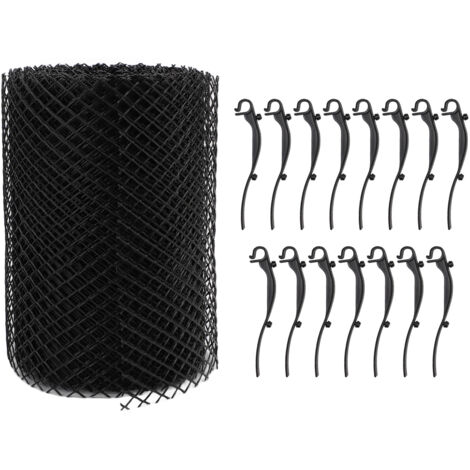 Le rouleau de maille de protection de gouttière en plastique empêche le colmatage du filet de filtre à feuilles de tuyau d'eau pour les systèmes de drainage