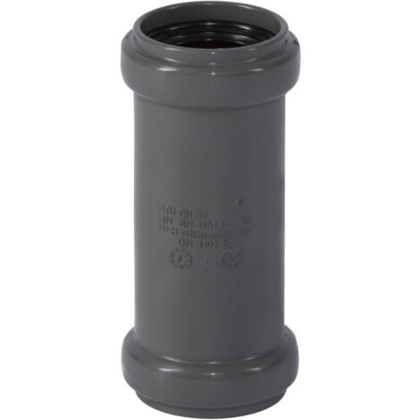 Le Sanitaire – Manchon coulissant DN32 – Raccord d'évacuation PVC en polypropylène – Triple lèvre d'étanchéité – Pour eaux usées chaudes et froides