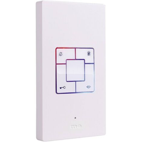 Le Sanitaire – Station intérieure interphone filaire Vistus AD 400 blanc – Montage apparent – Alimentation 15V – 9 sonneries sélectionnables – Fonction intercom - S93040