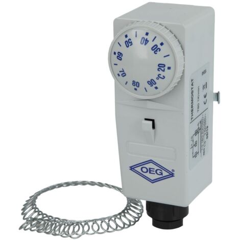 Le Sanitaire – Thermostat de contact BRC-A extérieur – Réglage précis de température – Arrêt automatique en cas de dépassement – Compatible planchers chauffants