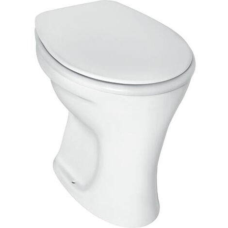 Le Sanitaire – WC suspendu à poser – Sortie intérieure verticale – Céramique blanche – Dimensions 360x465x395mm – Compatible avec réservoirs encastrés