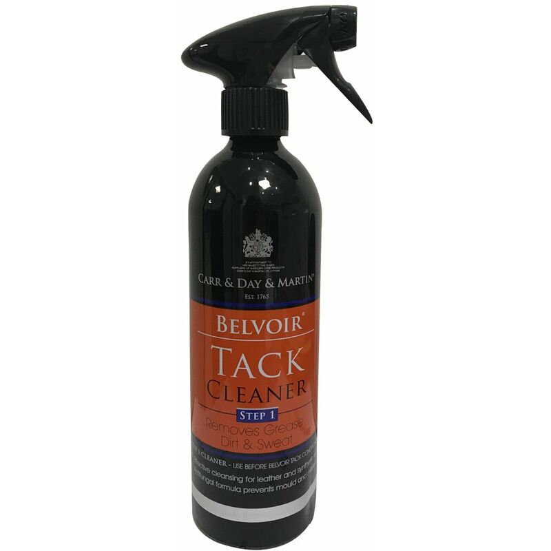 Le savon en spray pour cuir 500ml enlève la graisse, la sueur et la saleté Belvoir Tack Cleaner step 1