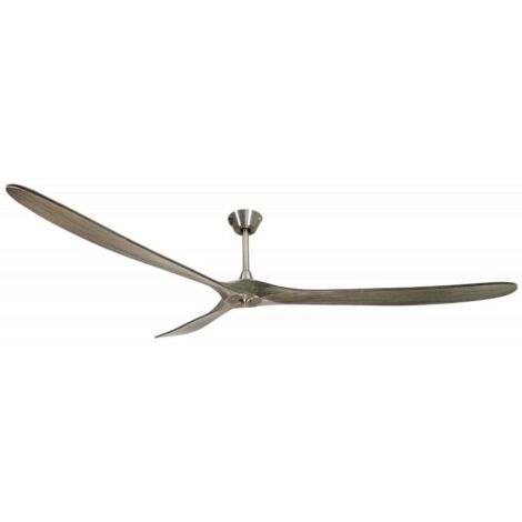 Le super destratificateur et ventilateur  HVLS Ouray, 223 Cm design chrome pales grises , wifi thermostat.